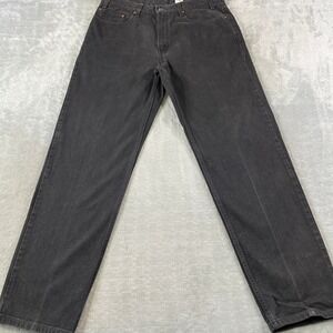 Vintage Levis 550 Jeans Mens 32x34 Faded Black Relaxed Fit Denim Y2K Punk 36x34